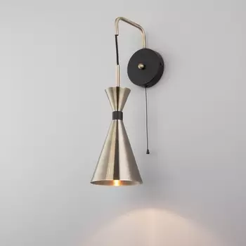 Бра с выключателем 316/1 Bogate's Glustin латунь / черный