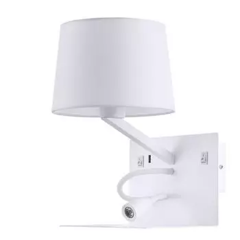 Бра с выключателем и подсветкой для чтения Arte Lamp Ibis A1056AP-2WH