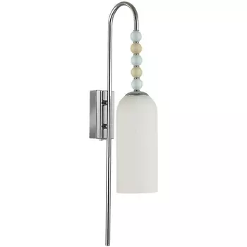 Бра с выключателем Lumion Tracy 8271/1W хром/голубой/желтый/белый, металл/стекло Е14 1*40W 220V