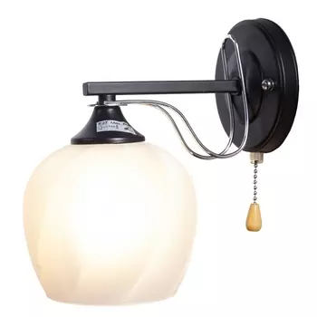 Бра с выключателем MD.05680-1-W BK+CH (Imex)