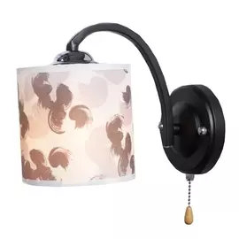 Бра с выключателем MD.51536-1-W BK+CH (Imex)