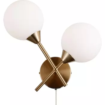 Бра с выключателем Moderli Molecule V10843-2W в форме шара