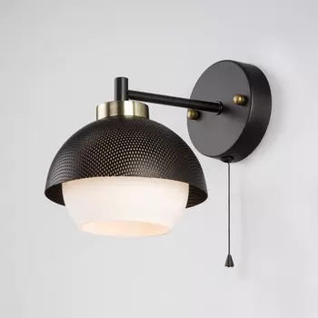 Бра с выключателем 70106/1 Eurosvet Nocciola черный в форме шара