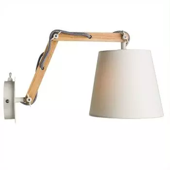 Бра на гибкой ножке с выключателем Pinoccio Arte Lamp Pinocchio A5700AP-1WH