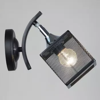 Бра с выключателем Reluce 05986-0.2-01 BK+CR