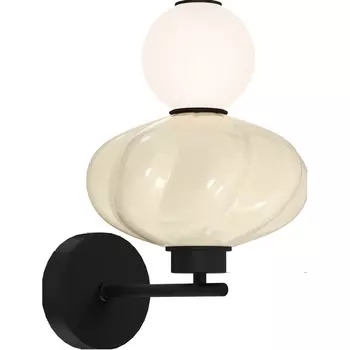 Бра светодиодное ST Luce Florentini SL6134.411.01 черный/желтый, опаловый LED 1*8W 3000K