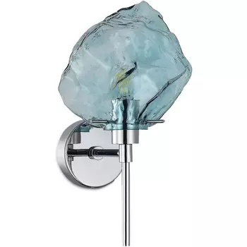 Бра ST Luce Portici SL1175.111.01 Хром/Светло-голубой E14 1*40W