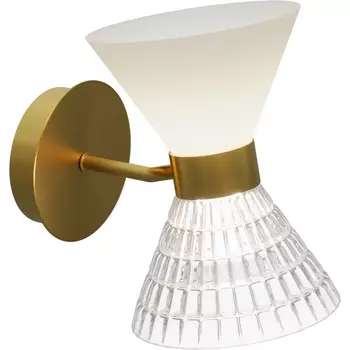 Бра ST Luce SL2004 SL2004.301.02 латунь/прозрачный, белый, латунь G9 LED 2*5W