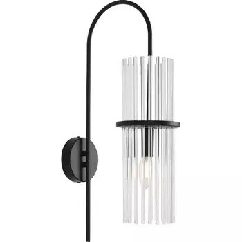 Бра ST Luce Tasse SL6145.401.01 черный/прозрачный E14 1*40W