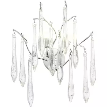 Бра ST Luce Teardrops SL1660.101.02 Хром/Хром, Прозрачный G9 2*5W 4000K