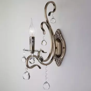 Бра 12505/1 античная Eurosvet 12505 бронза подсвечник