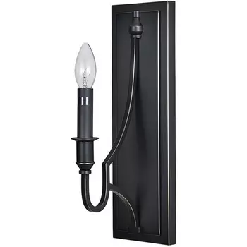 Бра свеча Newport 3450 3451/А black+gold