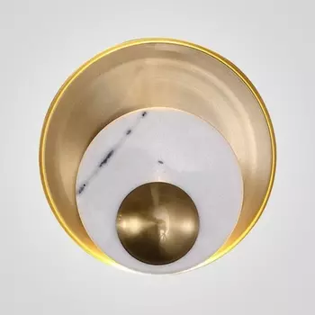 Бра светодиодное Ginger &Amp; Jagger Pearl Wall Lamp Round Gold ImperiumLoft 44,614 (144378-22)
