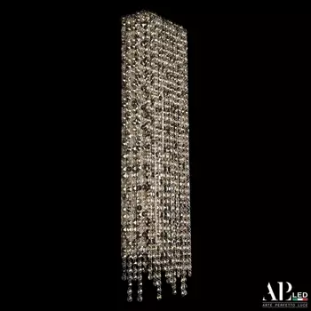 Бра светодиодное хрустальное APL LED Sicilia SH500.B1.20-70.B.Ni.4000.Clear.801.731