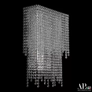 Бра светодиодное хрустальное APL LED Sicilia SH500.B3.35-45.B.Ni.4000