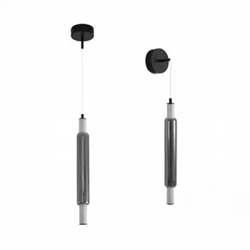 Бра светодиодное/подвесной светильник Lumion Trendy 6556/15WCL черный/дымчатый, металл/акрил/стекло LED 15W 4000К 220V