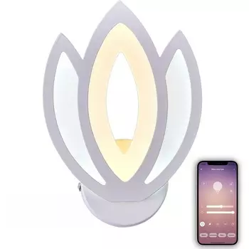 Бра светодиодное с управлением смартфоном регулировкой цветовой температуры и яркости ночным режимом таймером LAMPS 81124/1W Natali Kovaltseva Led 81124