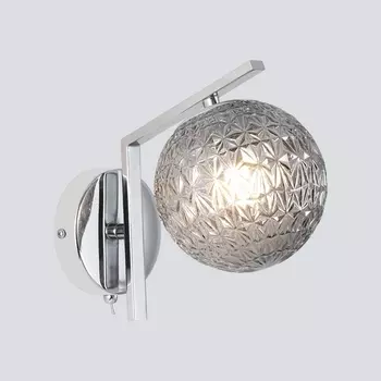 Бра светодиодное с выключателем 70132/1 Eurosvet Shape хром в форме шара