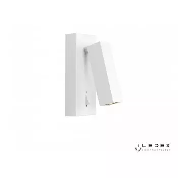 Бра для чтения светодиодное с выключателем 6409 WH iLedex Swag