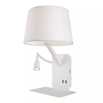 Бра на гибкой ножке для чтения с полкой Omnilux Talocci OML-62801-02