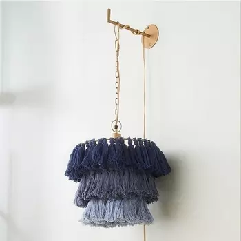 Подвесное бра Tassel Wall синий ImperiumLoft Tassel-Wall01 (178399-26)