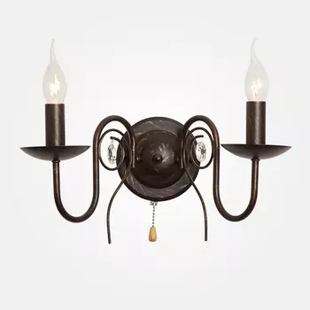 Бра 60018/2 черный с золотом Eurosvet Tomas