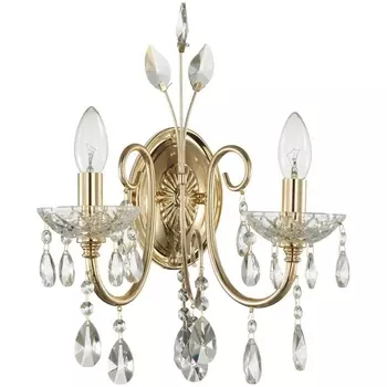 Бра хрусталь Odeon Light Versia 4977/2W подсвечник с подвесками