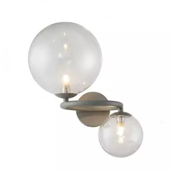 Бра Wendt KG1202W-2 grey/clear в форме шара DeLight Collection