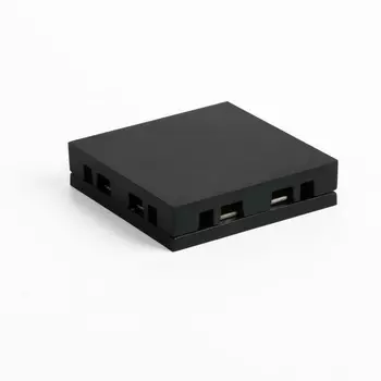 Четырёхсторонний соединитель Elektrostandard Flat Magnetic для накладного шинопровода чёрный 85003/00