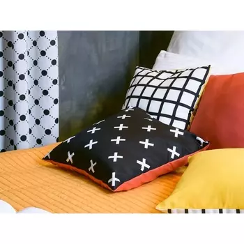 Декоративная подушка Memphis ОГОГО 755222 (желтый, черный) ОГОГО Обстановочка!