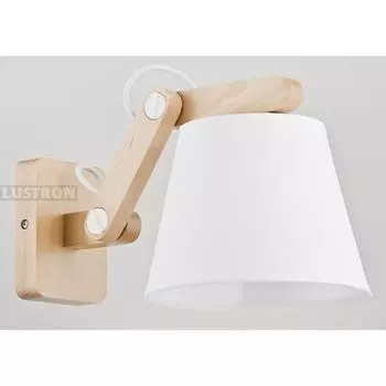 Деревянное бра на гибкой ножке R Alfa Joga White 23970
