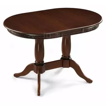 Деревянный стол Woodville Кантри 120 орех с коричневой патиной 406083