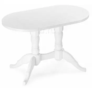 Деревянный стол Woodville Адней белый / рисунок 455836