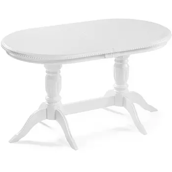 Деревянный стол Woodville Эритрин белый 543576