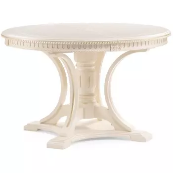 Деревянный стол Woodville Нозеан бежевый / золото 543579