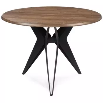 Деревянный стол Notta Рикла 100х76 орех кантри / черный 553561