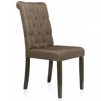 Деревянный стул Amelia dark walnut / fabric brown 11018 (Woodville)