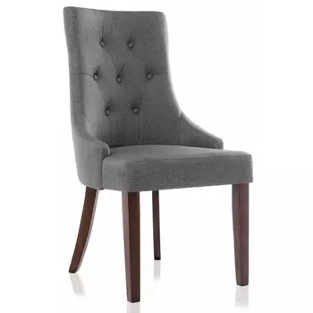 Деревянный стул Elegance dark walnut / fabric grey 11026 (Woodville)