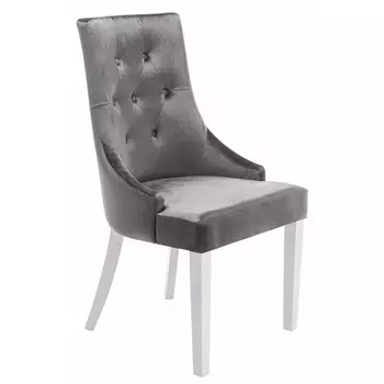 Стул Woodville Elegance white / fabric grey 11139