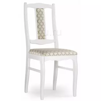 Деревянный стул Woodville Киприан белый / бежевый 450676