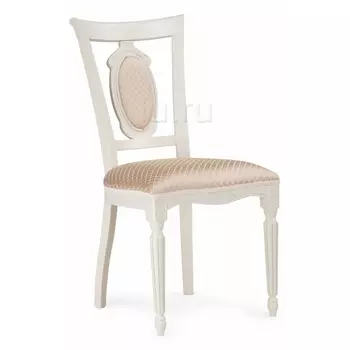 Деревянный стул Woodville Лино молочный / ромб 02 494210