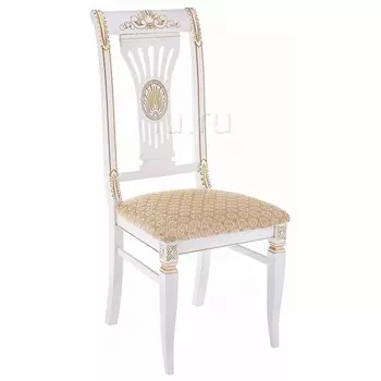 Стул Woodville Roy W/З молочный с патиной 438340