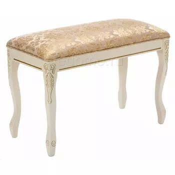 Банкетка Woodville Валентино патина золото / бежевый 309320