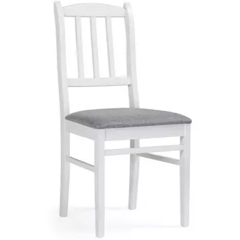 Деревянный стул Woodville Мириел белый / серый 527065