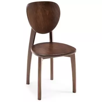 Деревянный стул Woodville Окава венге коричневый 543598