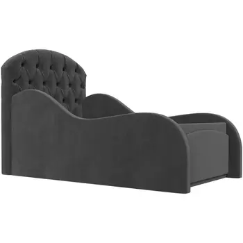 Детская кровать Майя (велюр серый) Лига Диванов 113768