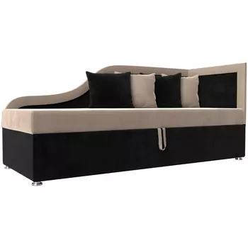 Детский диван Дюна правый угол (Велюр бежевый) Лига Диванов 113631