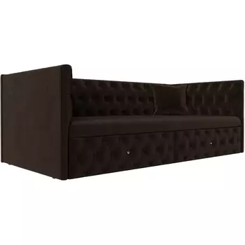 Детский диван Найс (микровельвет коричневый) Лига Диванов 107113