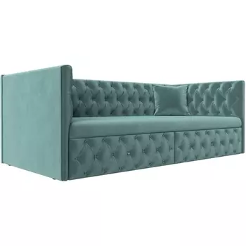 Детский диван Найс (велюр бирюзовый) Лига Диванов 107102