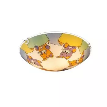 Детский настенно-потолочный светильник Globo Kiddy 40606 с животными